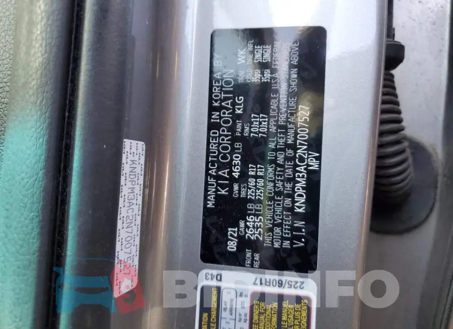 KNDPM3AC2N7007527 Photo# 10