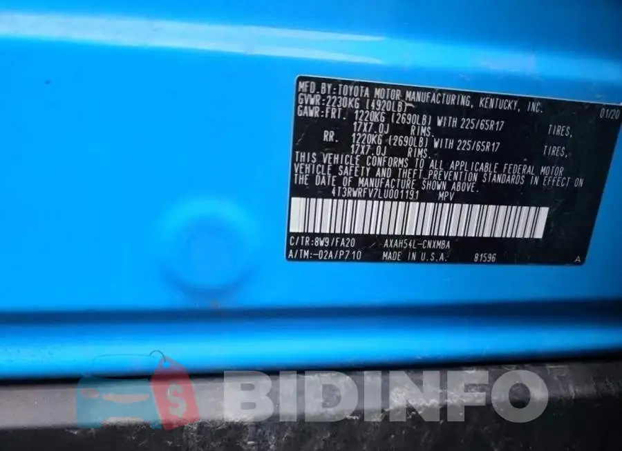4T3RWRFV7LU001191 Photo# 15