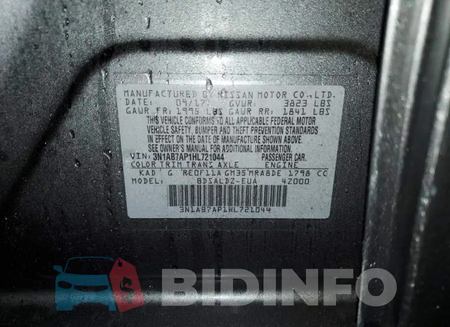 3N1AB7AP1HL721044 Photo# 12