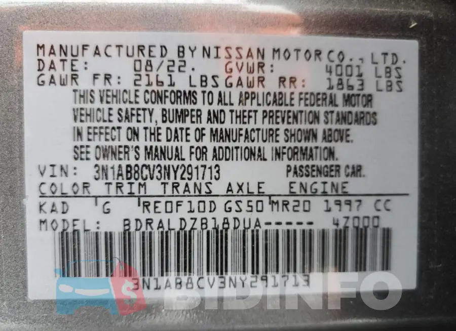 3N1AB8CV3NY291713 Photo# 12