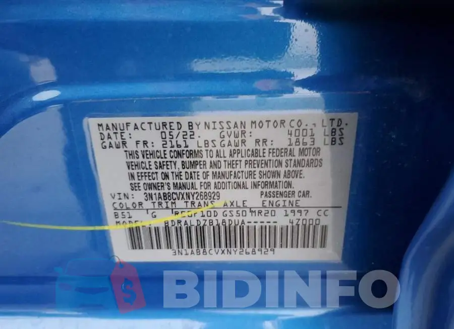 3N1AB8CVXNY268929 Photo# 12