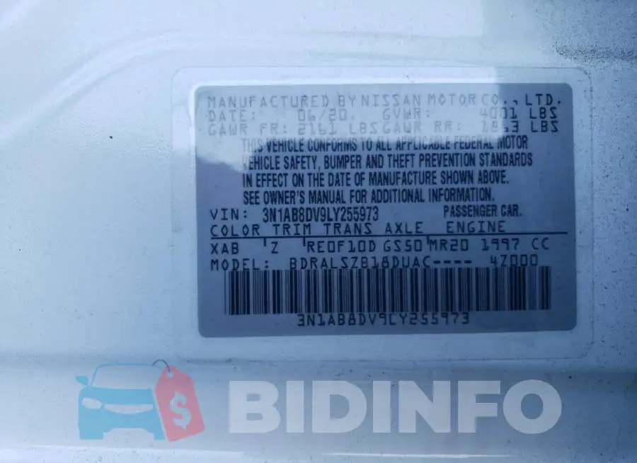 3N1AB8DV9LY255973 Photo# 12
