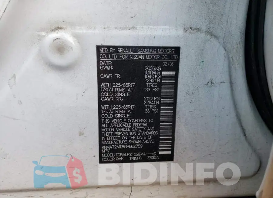 KNMAT2MT8GP662759 Photo# 13