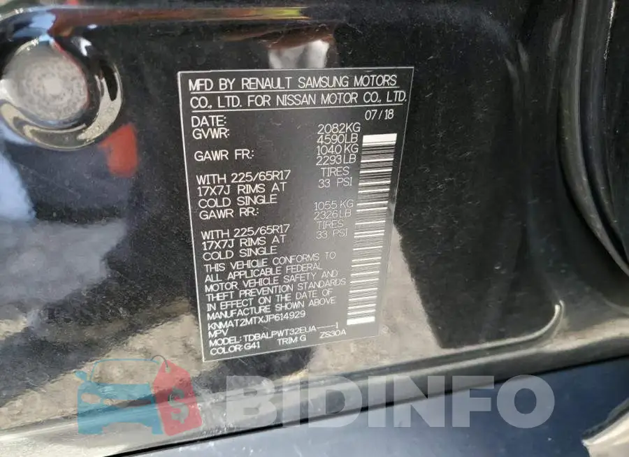 KNMAT2MTXJP614929 Photo# 13
