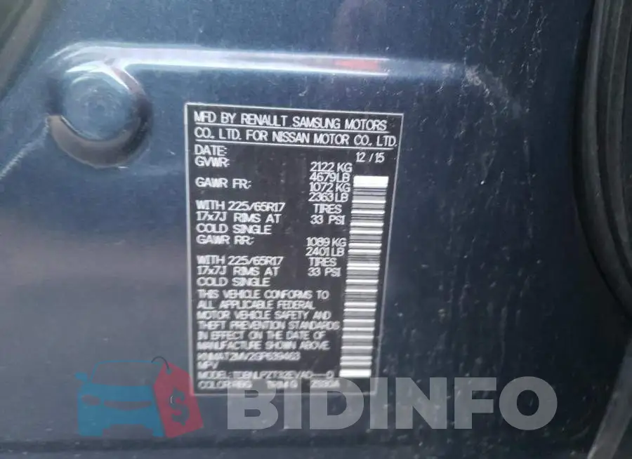 KNMAT2MV2GP639463 Photo# 13