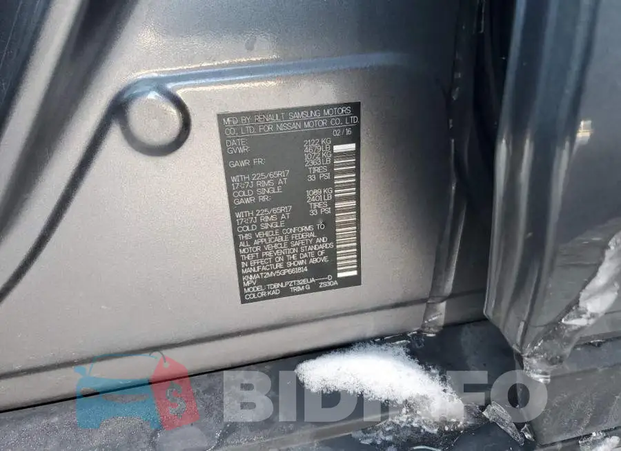 KNMAT2MV5GP661814 Photo# 12