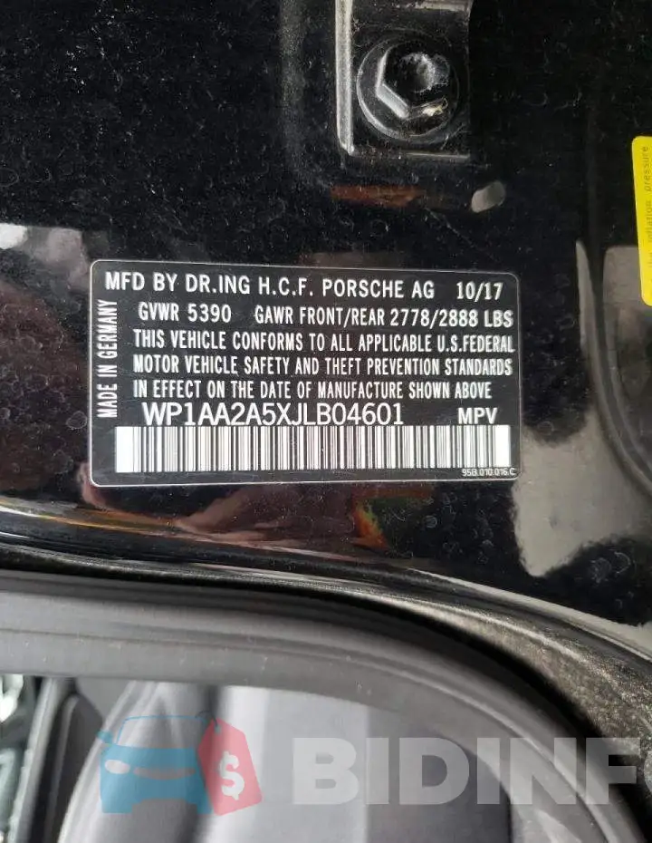 WP1AA2A5XJLB04601 Photo# 13