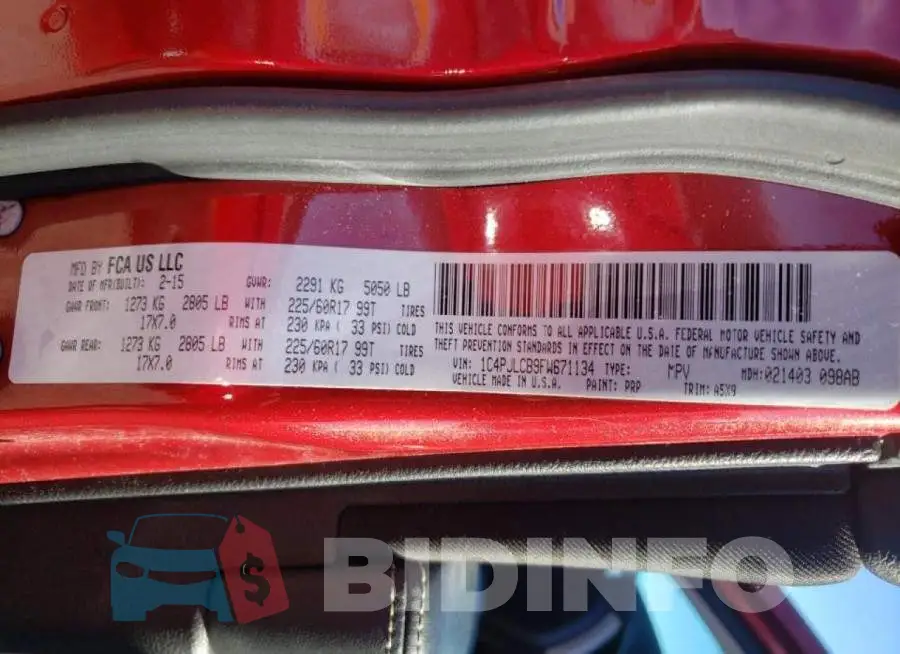 1C4PJLCB9FW671134 Photo# 10