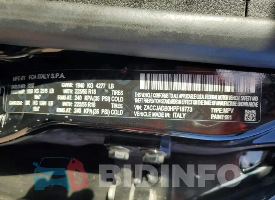ZACCJADB0HPF18773 Photo# 12