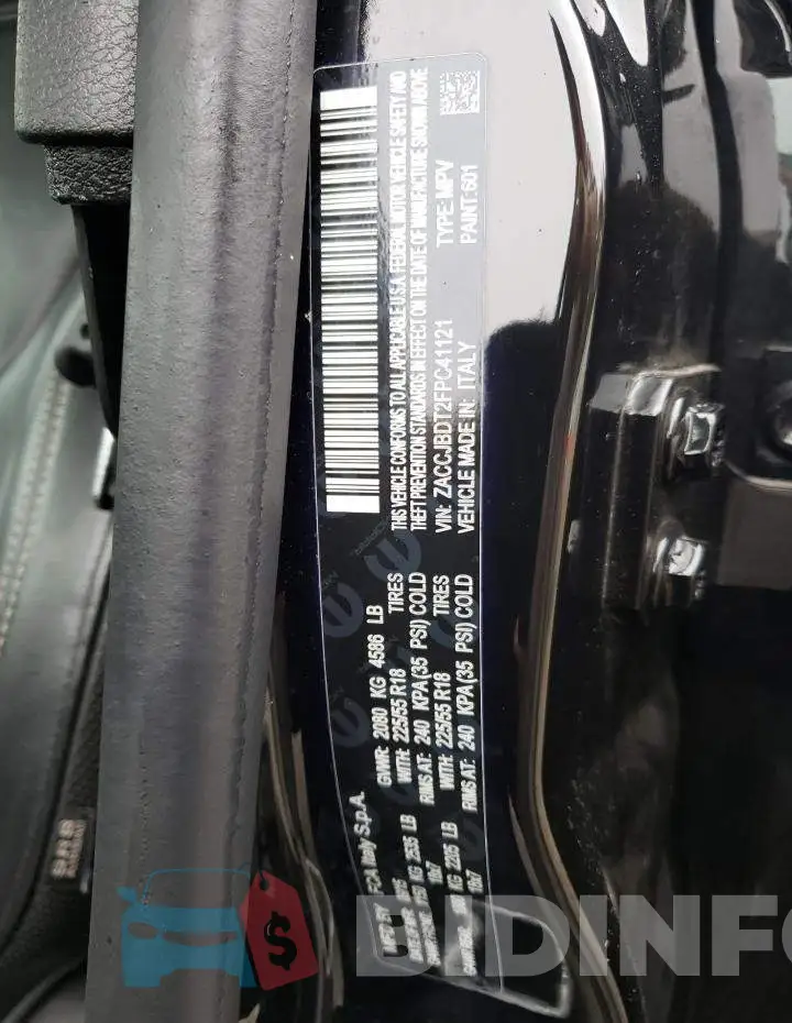 ZACCJBDT2FPC41121 Photo# 10