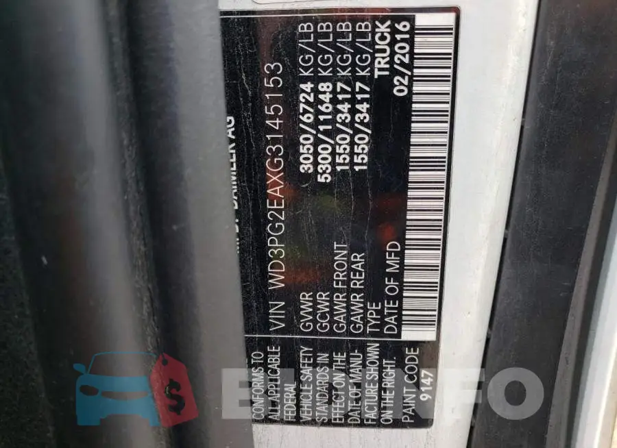 WD3PG2EAXG3145153 Photo# 13