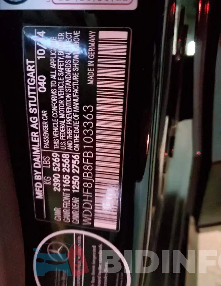 WDDHF8JB8FB103363 Photo# 12