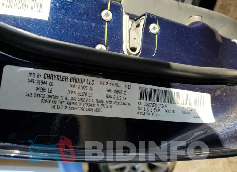 1C3CDFBBXED716427 Photo# 10