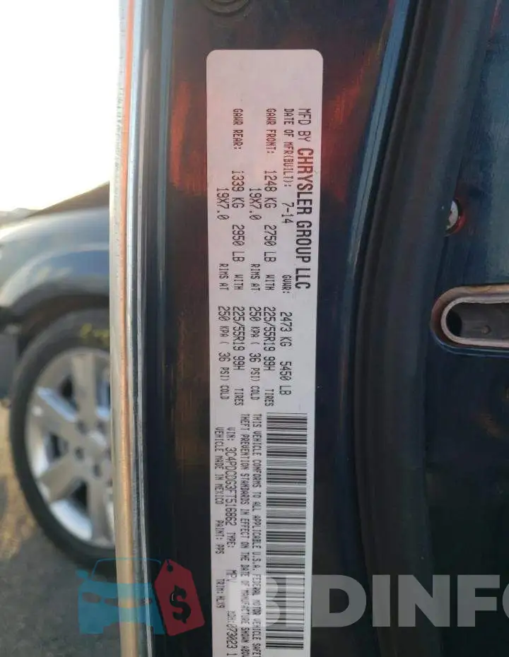 3C4PDCDG3FT516862 Photo# 14
