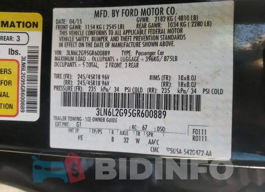 3LN6L2G95GR600889 Photo# 12