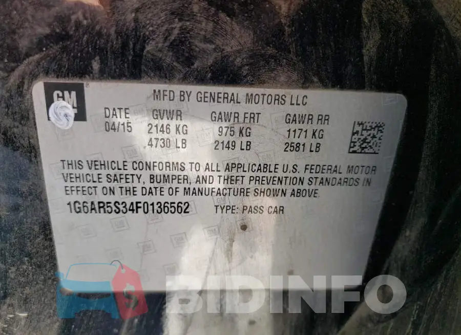 1G6AR5S34F0136562 Photo# 10