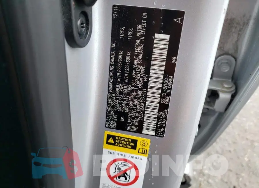 2T2ZK1BA3FC177911 Photo# 12
