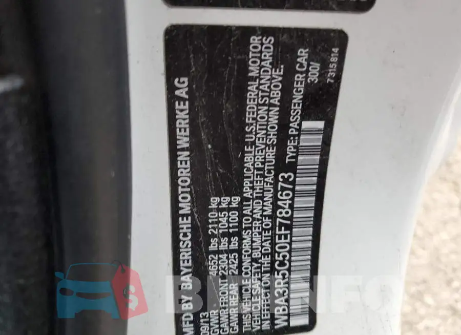 WBA3R5C50EF784673 Photo# 12