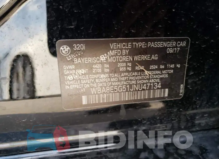 WBA8E5G51JNU47134 Photo# 12