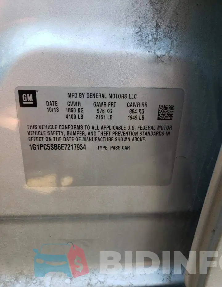 1G1PC5SB6E7217934 Photo# 10