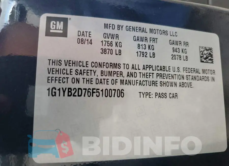 1G1YB2D76F5100706 Photo# 10