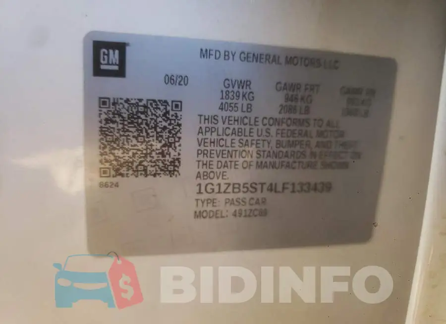 1G1ZB5ST4LF133439 Photo# 12