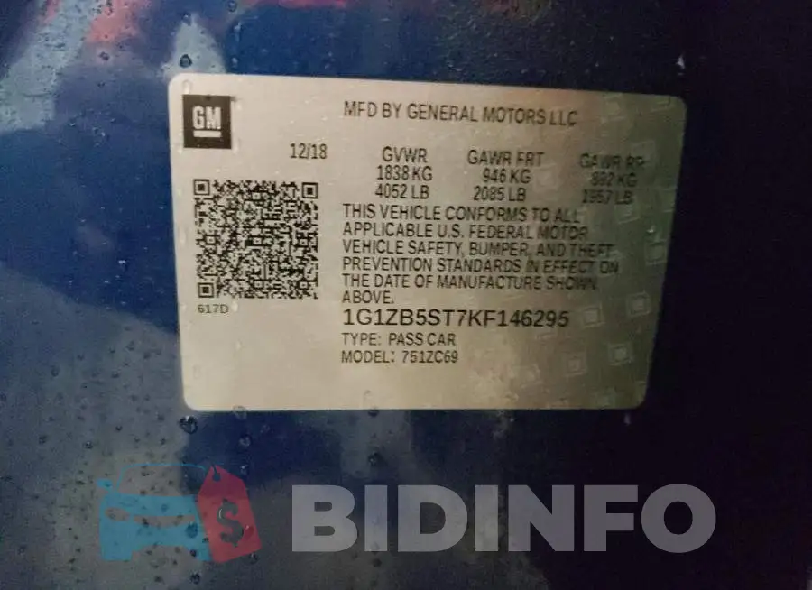 1G1ZB5ST7KF146295 Photo# 12