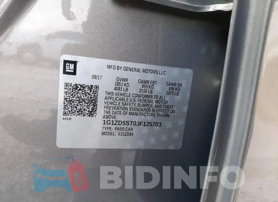 1G1ZD5ST0JF125703 Photo# 12