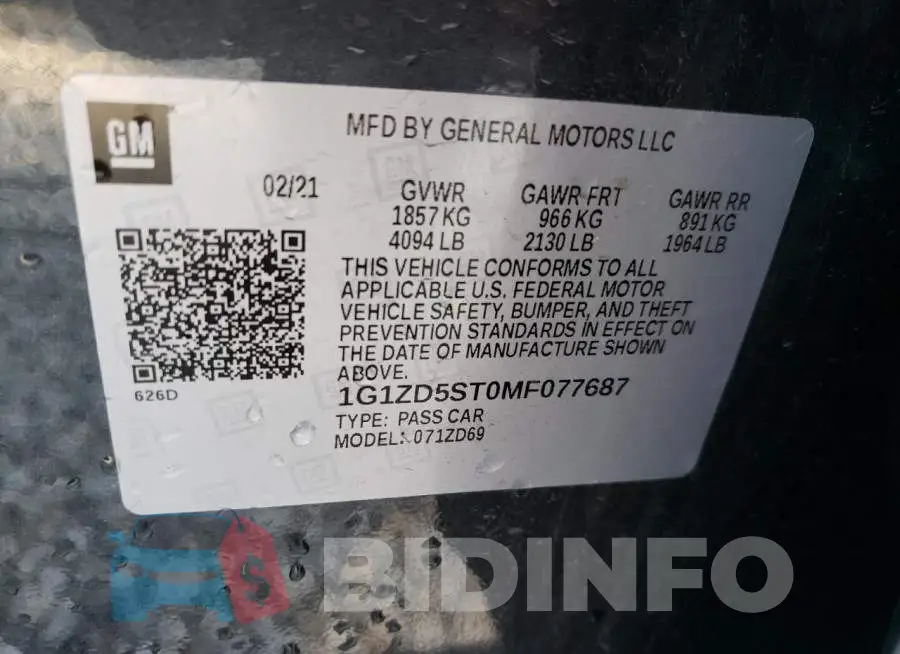 1G1ZD5ST0MF077687 Photo# 10