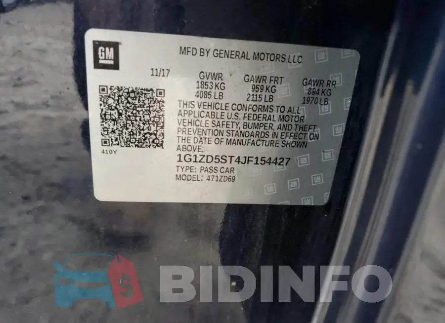1G1ZD5ST4JF154427 Photo# 12