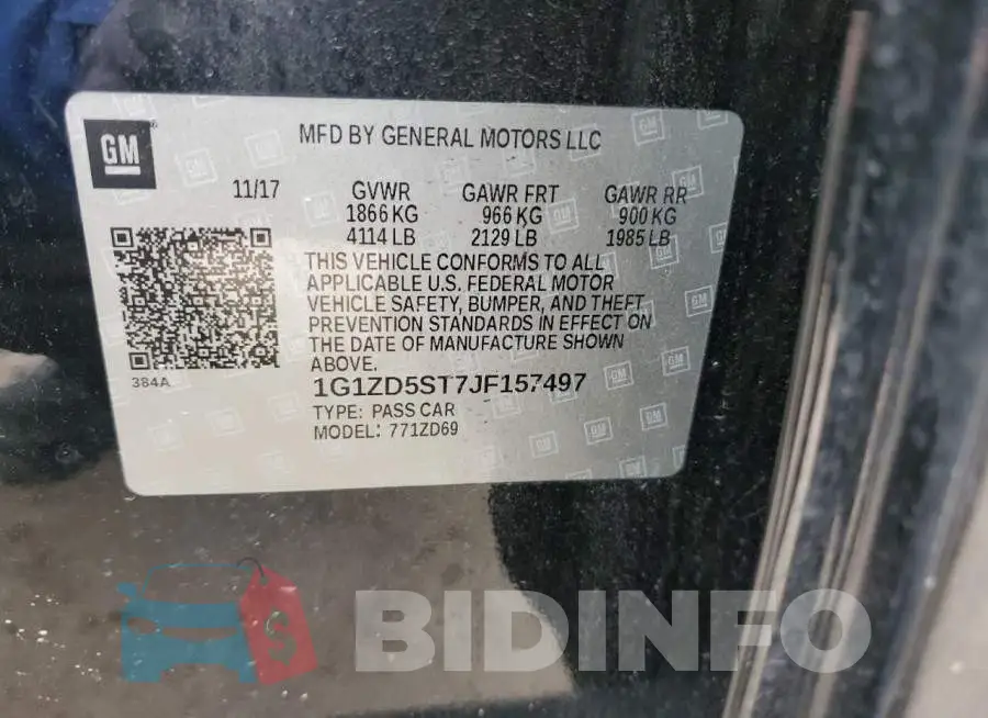 1G1ZD5ST7JF157497 Photo# 12