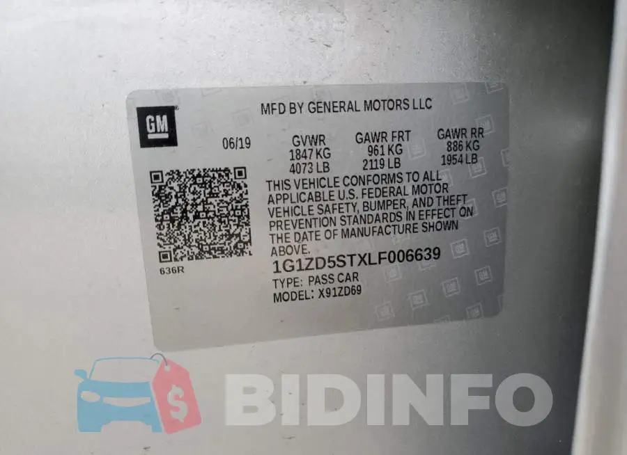 1G1ZD5STXLF006639 Photo# 12