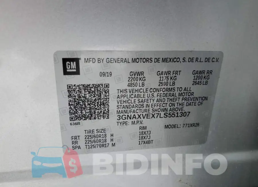 3GNAXVEX7LS551307 Photo# 12