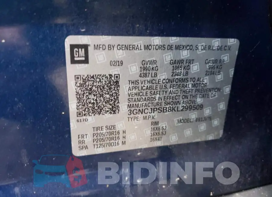 3GNCJPSB8KL299509 Photo# 14