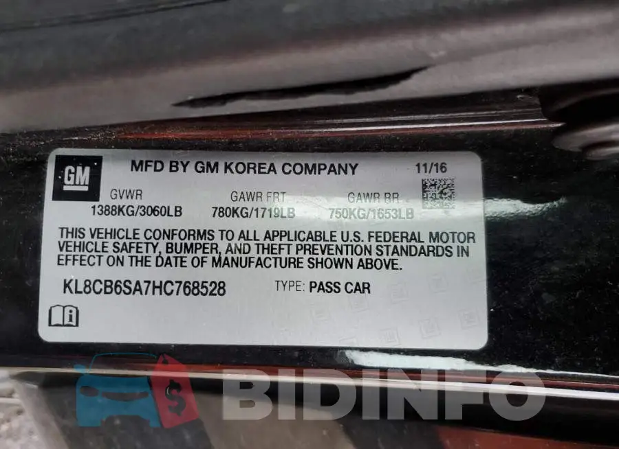 KL8CB6SA7HC768528 Photo# 13
