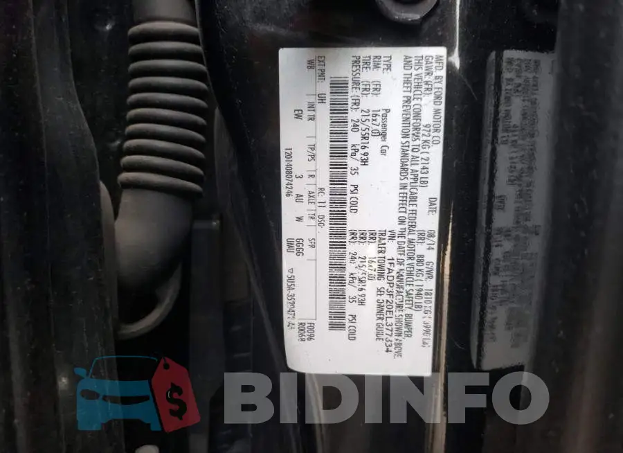 1FADP3F20EL377334 Photo# 10