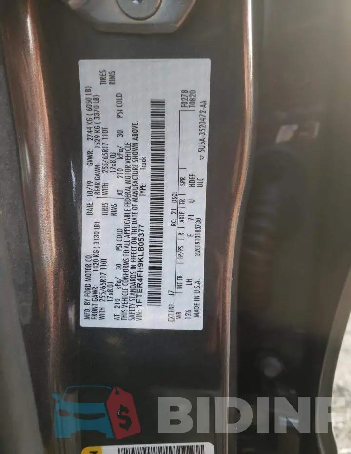 1FTER4FH9KLB05377 Photo# 12