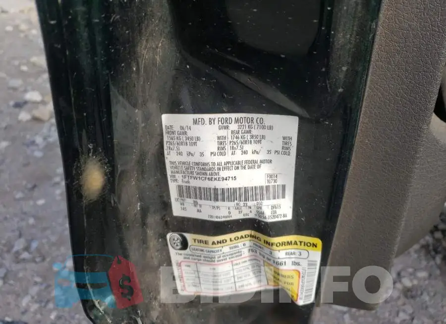 1FTFW1CF6EKE94715 Photo# 12