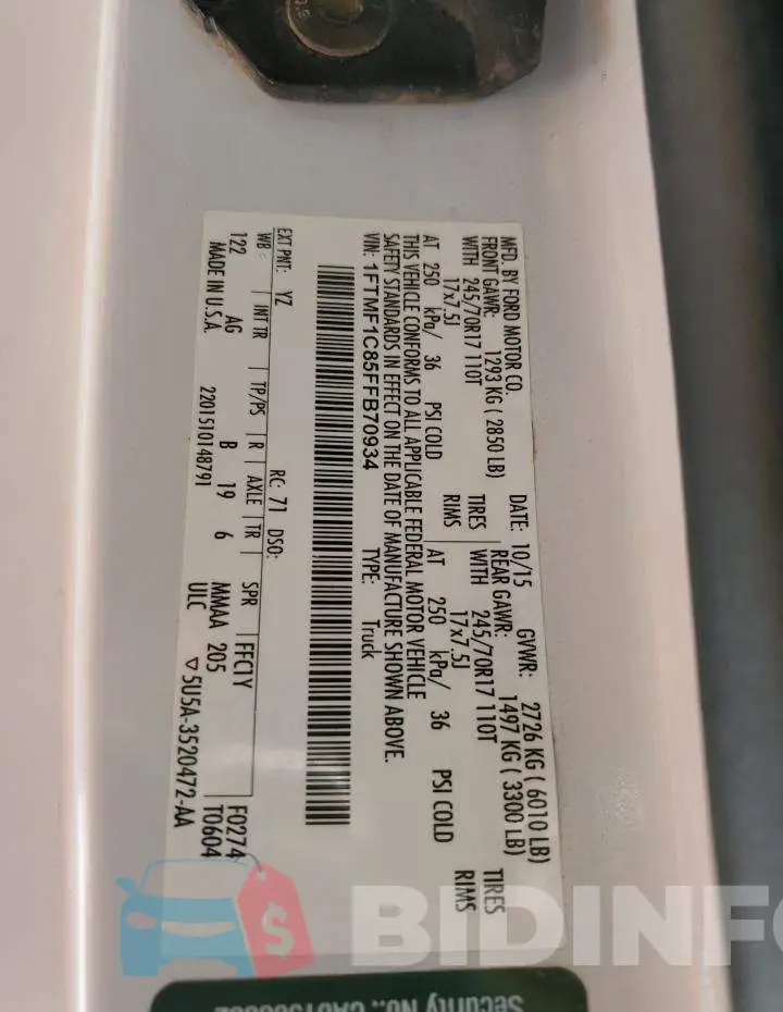 1FTMF1C85FFB70934 Photo# 10