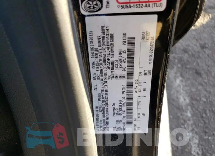 3FADP4EJ4HM153341 Photo# 12