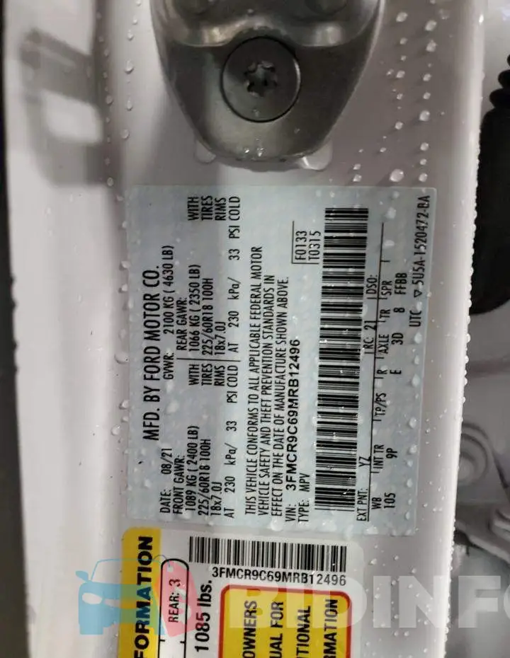 3FMCR9C69MRB12496 Photo# 13