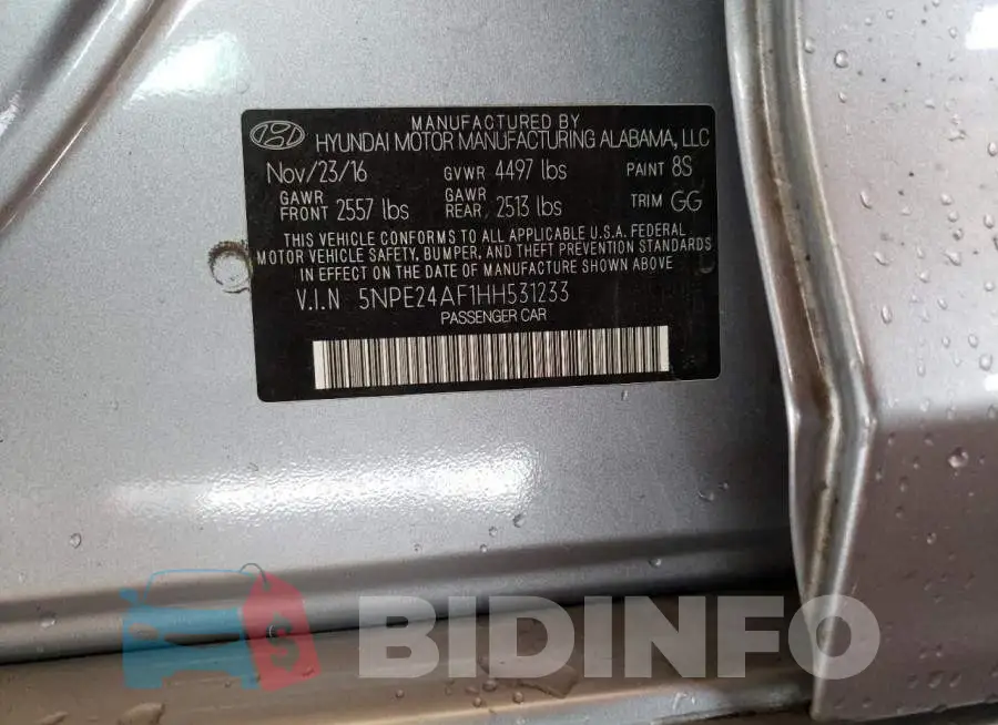 5NPE24AF1HH531233 Photo# 10