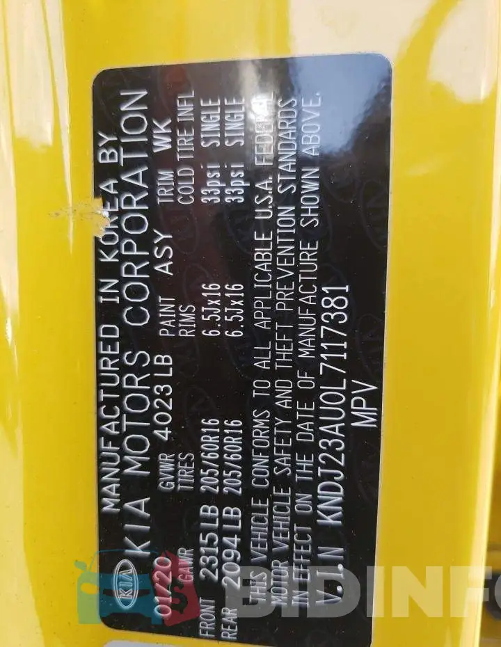 KNDJ23AU0L7117381 Photo# 10