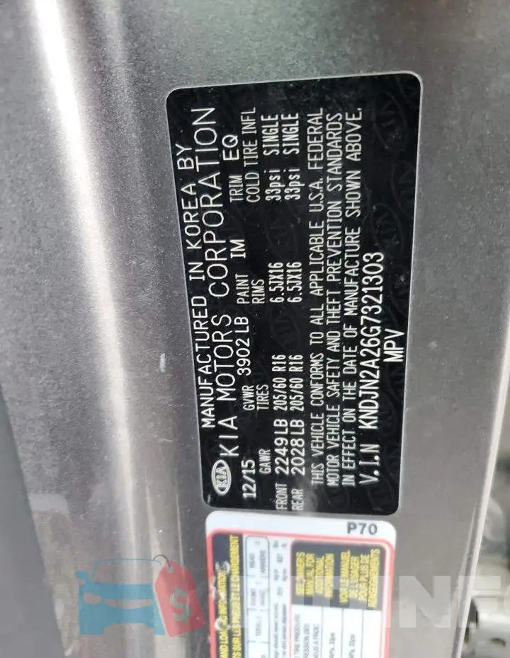 KNDJN2A26G7321303 Photo# 13