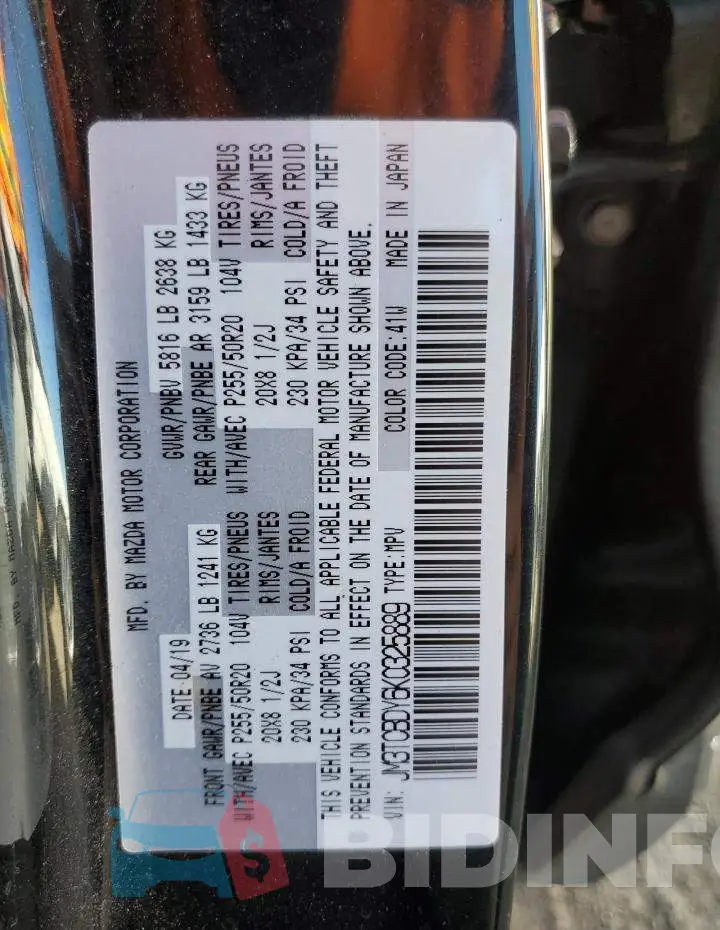 JM3TCBDY6K0325889 Photo# 10