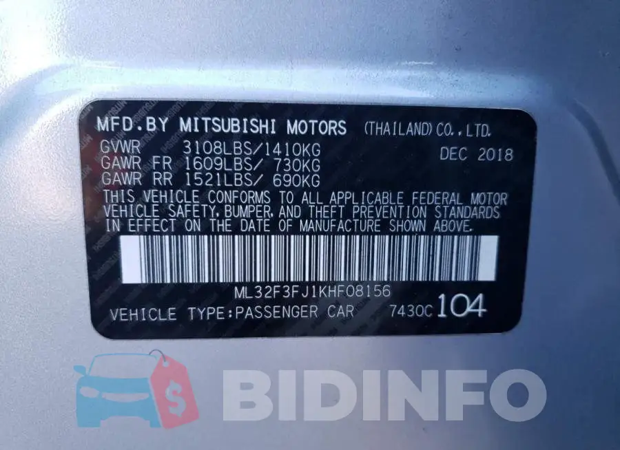 ML32F3FJ1KHF08156 Photo# 12