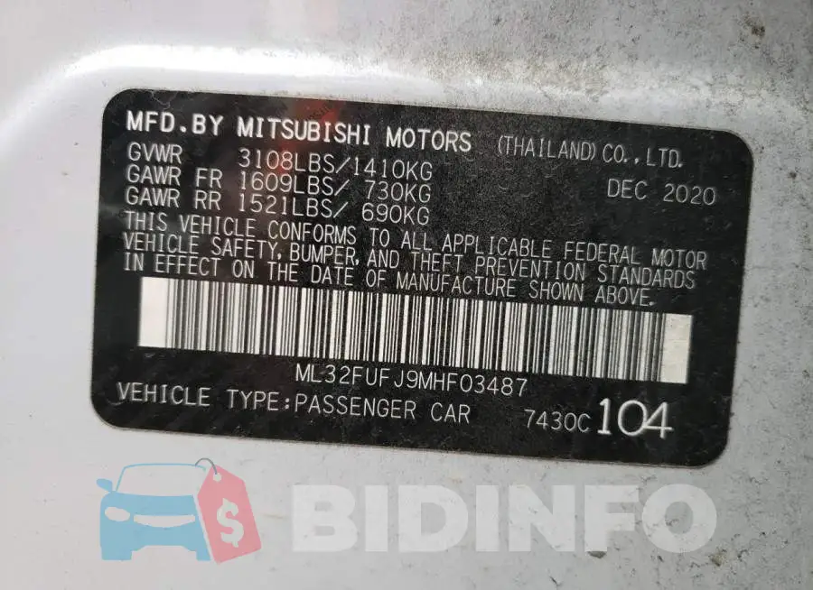 ML32FUFJ9MHF03487 Photo# 1