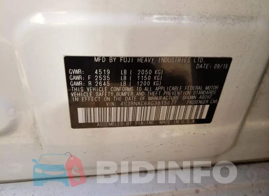 4S3BNAC68G3015077 Photo# 10