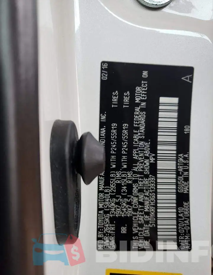 5TDYKRFH3GS139397 Photo# 12