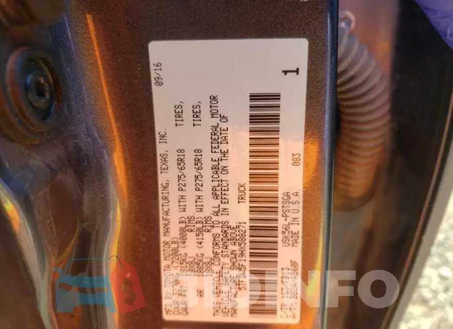 5TFDW5F19HX588271 Photo# 10